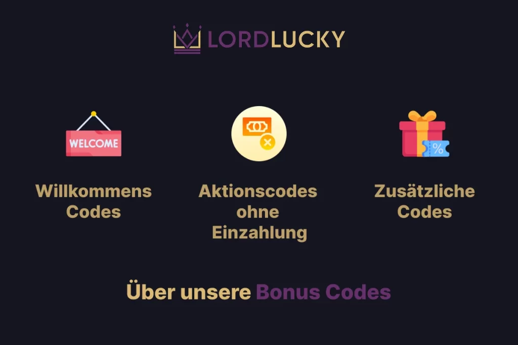 Arten von Lord Lucky Bonus-Code
